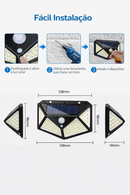 Conjunto de Luminária Solar